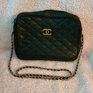 Chanel Black Quilted Crossbody Bag